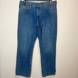 Carhartt men’s jeans medium wash size 36x30 relaxed fit workwear outdoors fall